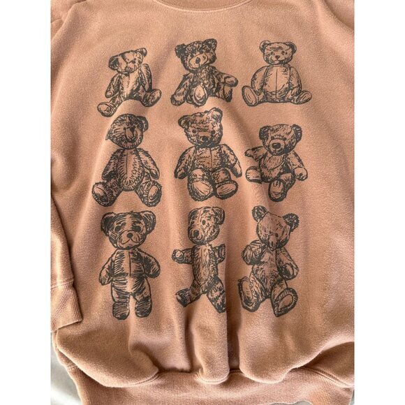 Grayson Threads Womens Brown‎ Bear Sweatshirt S long sleeve lightweight pullover - Picture 3 of 8